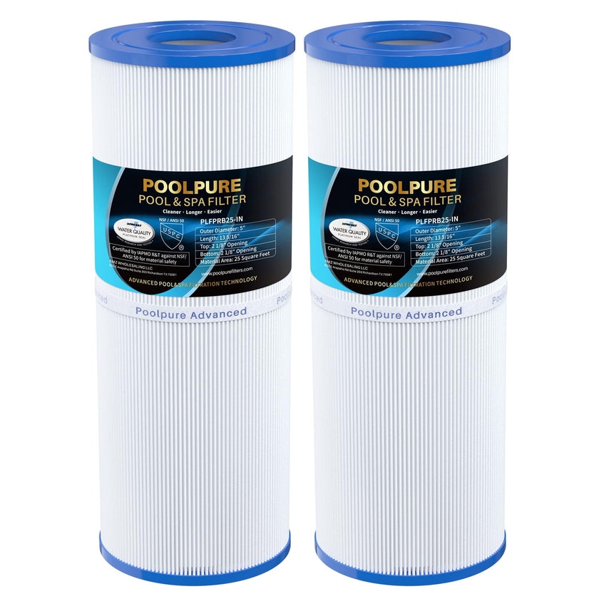 POOLPURE PLFPRB25-IN Hot Tub Filter Replace Unicel C-4326, Guardian 413-106, Filbur FC-2375, FC-2370, 3005845, 17-2327, 100586, 33521, 25392, 817-2500, 5X13 Drop in Spa Filter 2 Pack 🍁 All In One Marketplace Canada