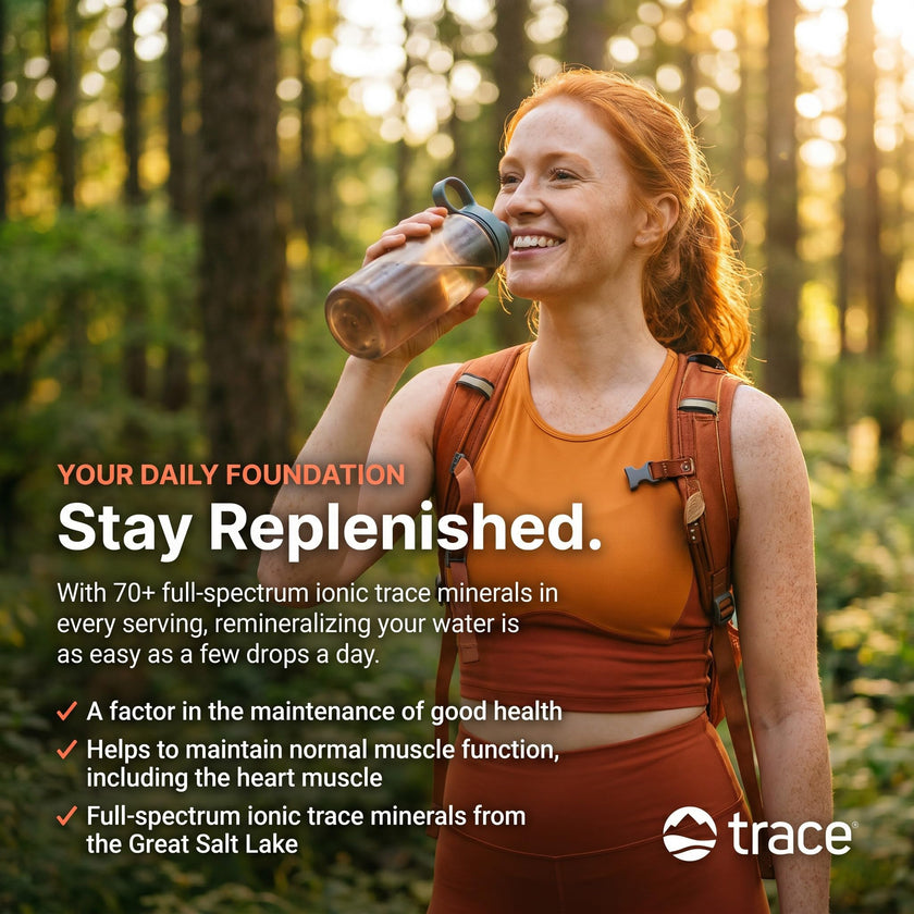 Trace Minerals ConcenTrace Drops - 240 ml, 96 Day Supply, Unflavored - Full Spectrum Minerals - Ionic Liquid Magnesium, Chloride & Potassium Electrolytes - Low Sodium Hydration 🍁 All In One Marketplace Canada