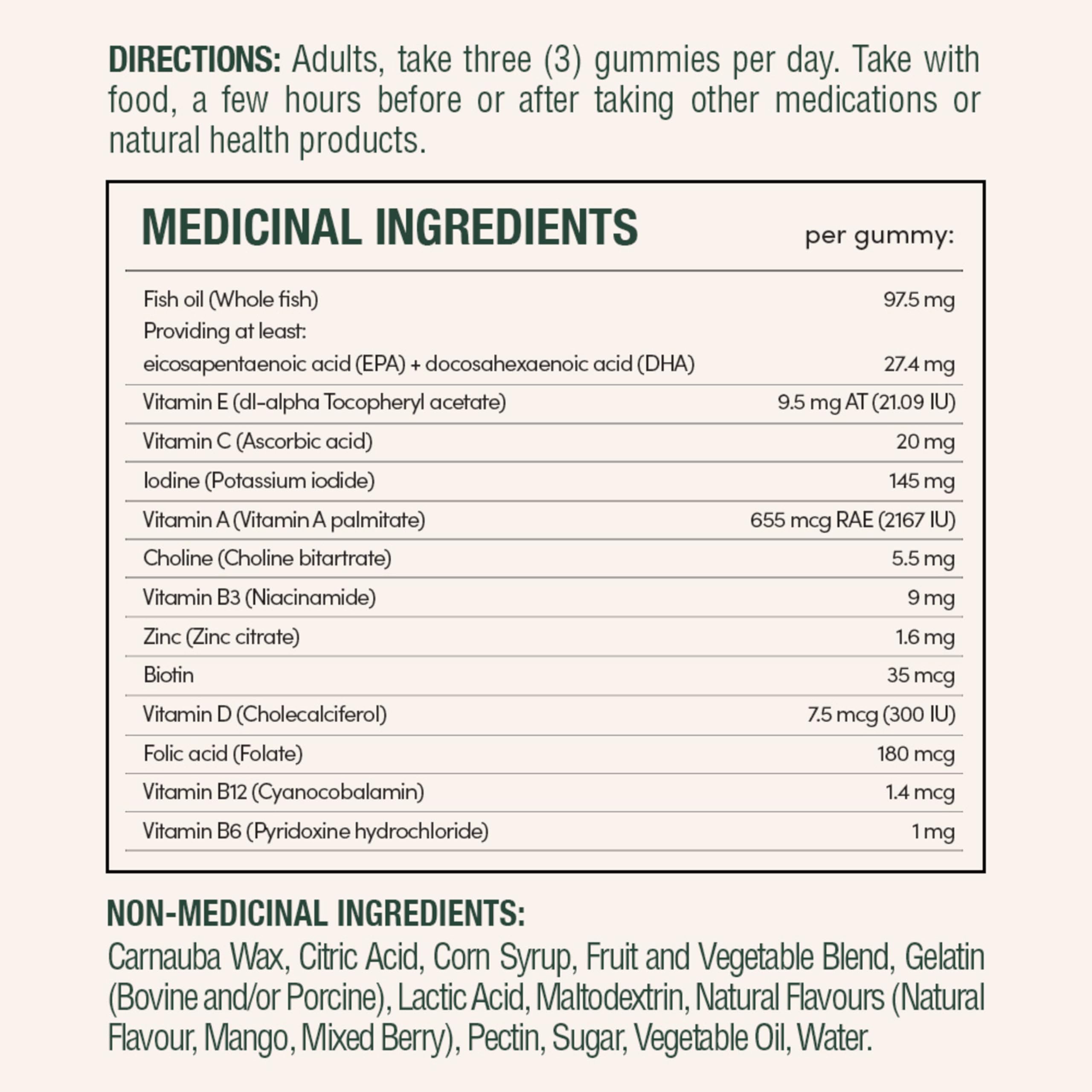 NATURE'S BOUNTY Prenatal With DHA & EPA Omega-3, Helps Reduce Risk Of Neural Tube Defects, 270 g 🍁 All In One Marketplace Canada