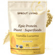 Sprout Living Epic Protein Powder, Vanilla Lucuma Flavor, Organic Plant Protein, Gluten Free, No Additives, 19 Grams Clean Vegan Protein (1 pound,13 servings) 🍁 All In One Marketplace Canada