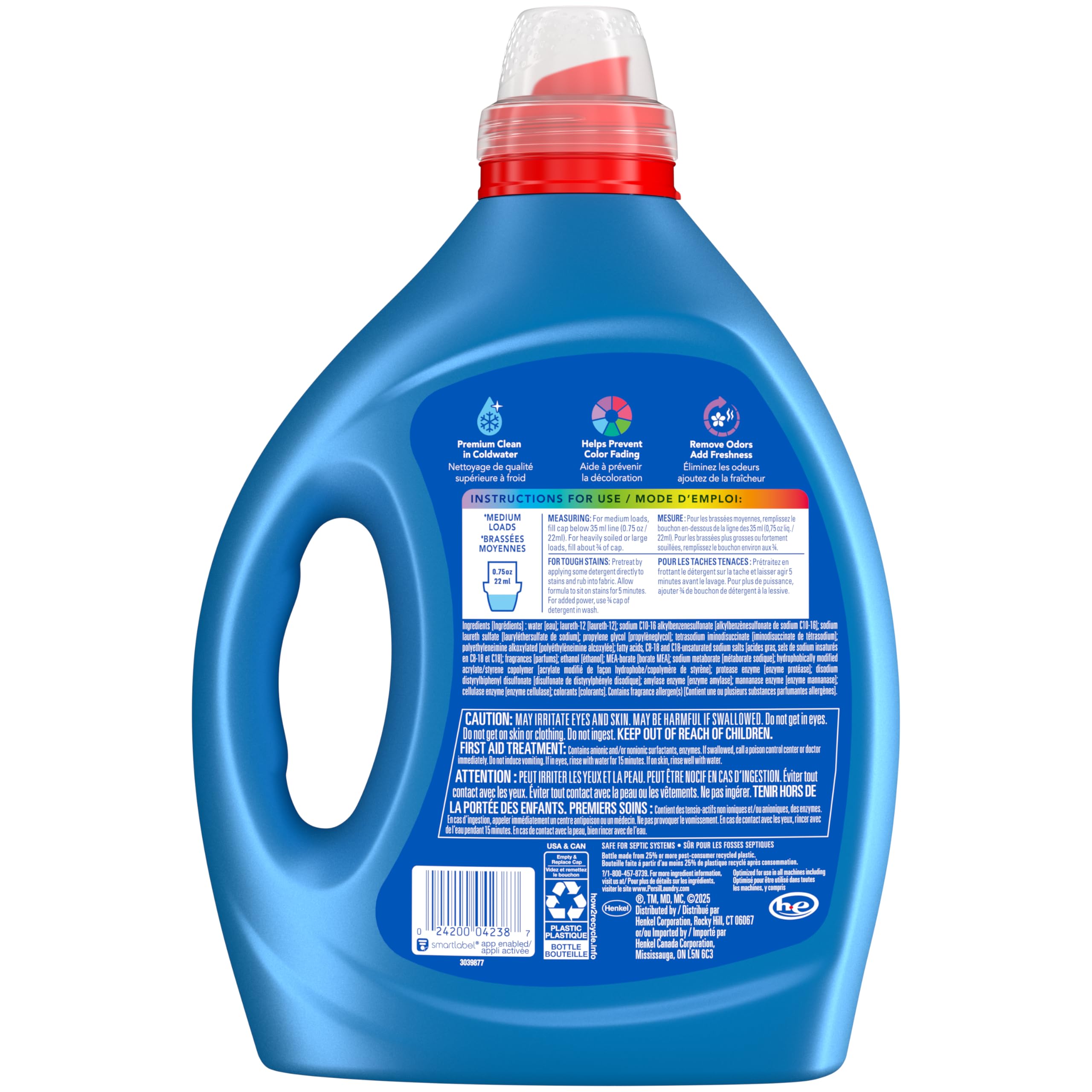 Persil 2X Concentrated Laundry Detergent, Intense Fresh, 2.43L/110 Loads 🍁 All In One Marketplace Canada