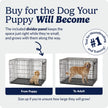 MidWest Homes for Pets 42-Inch iCrate for Large Breeds, 71-90 lbs, Double Door Folding Dog Crate with Divider Panel, Leak-Proof Tray & Secure Latches, Portable, Durable & Easy to Assemble 🍁 All In One Marketplace Canada