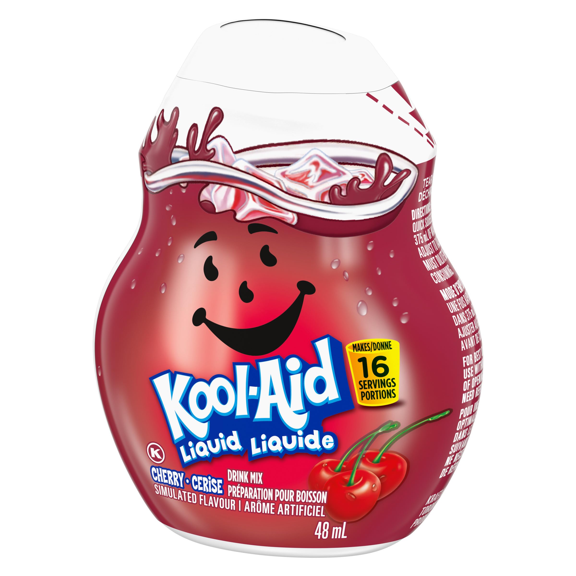 Kool-Aid Cherry Liquid Drink Mix, 48 mL Bottle (Pack of 12) 🍁 All In One Marketplace Canada