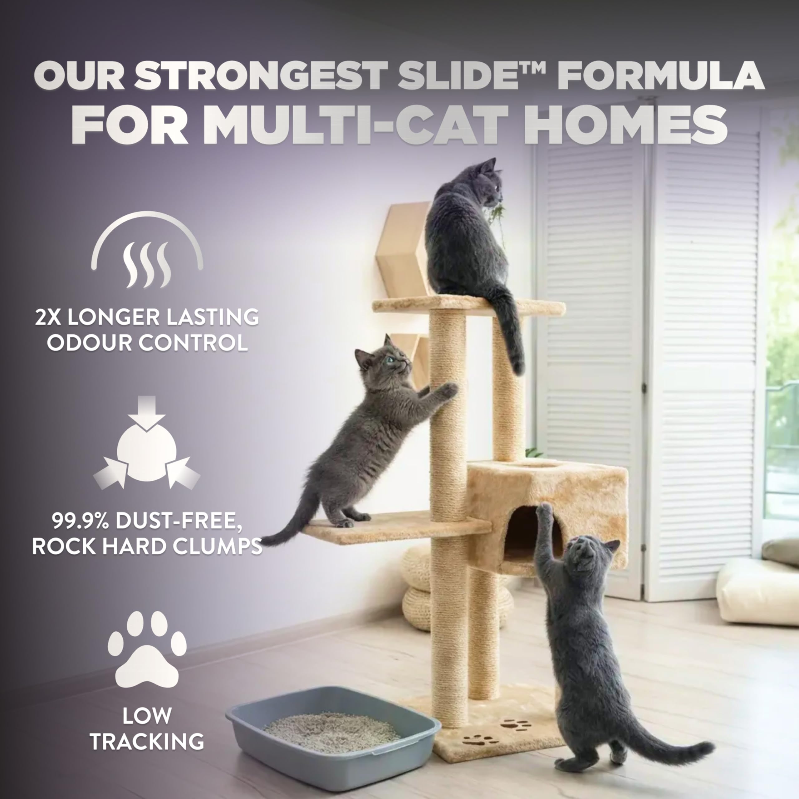 Arm & Hammer Platinum Clumping Cat Litter, 2x Longer Odour Control, Multi-Cat Clay, Ultimate 14-Day Freshness, Extra Oduor Eliminators, Effortless Clean, Dust-Free, Heavy-Duty Clumping, 8.16kg 🍁 All In One Marketplace Canada