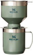 Stanley Perfect Brew Pour Over Set | 12 oz Camp Mug with Lid Included | Drip Coffee Maker with Reusable Filter | Insulated Stainless Steel | BPA-Free | Hammertone Green 🍁 All In One Marketplace Canada
