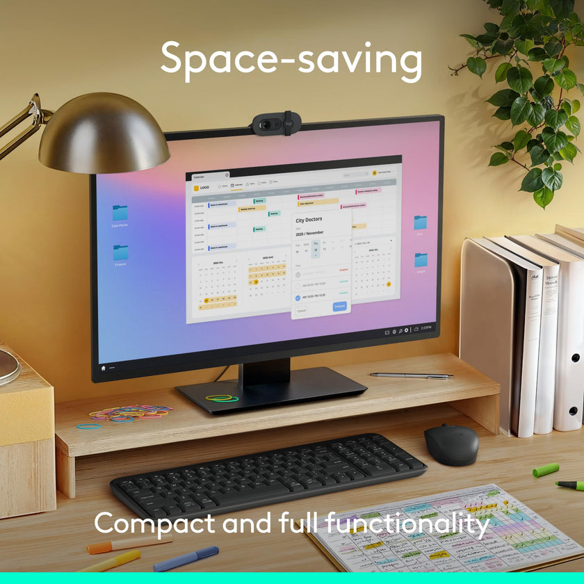 Logitech K250 Bluetooth Keyboard with Numpad, Easy Connectivity, Compact Wireless Keyboard Made with Recycled Plastic, Spill-Resistant, Comfortable Keys - Windows/MacOS - Graphite 🍁 All In One Marketplace Canada