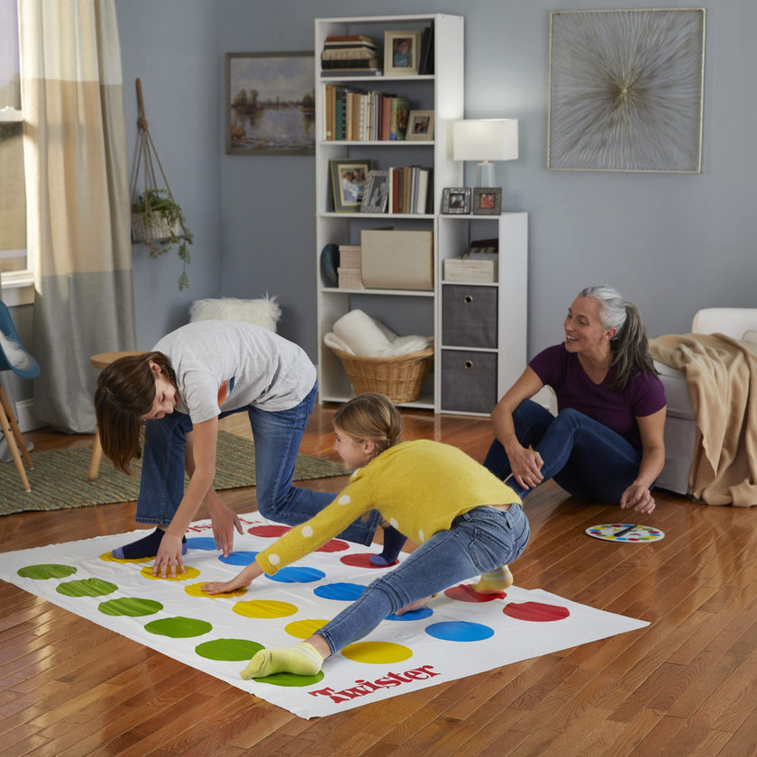 Hasbro Twister Game, Party Game, Classic Board Game for 2 or More Players, Indoor and Outdoor Game for Kids 6 and Up, English and French Bilingual Version 🍁 All In One Marketplace Canada
