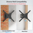 MOUNTUP TV Wall Mounts for Most 26-60 Inches TVs, Full Motion TV Bracket with Swivel and Extension, Articulating Arms, Tilt, Leveling, Single Stud Design, Max VESA 400x400mm up to 77lbs, MU0009 🍁 All In One Marketplace Canada