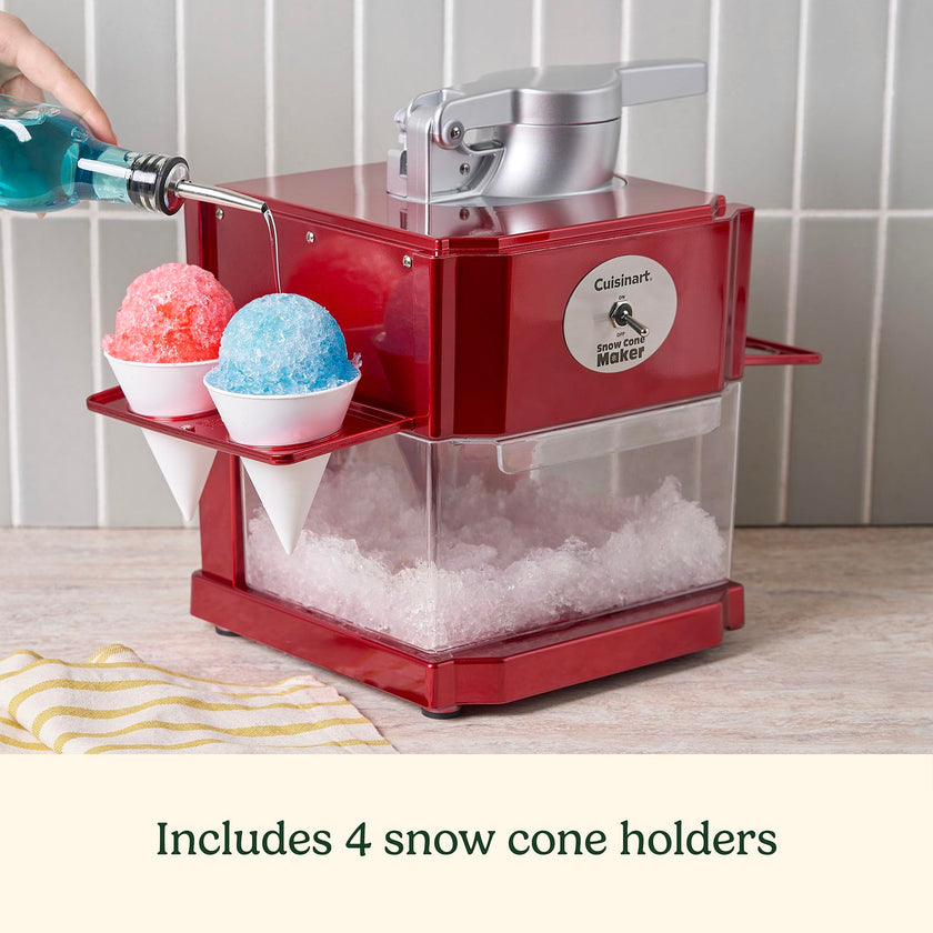 Cuisinart Snow Cone Machine, Home Shaved Ice Maker for Snow Cones, Snow Cone Maker with Reuseable Paper Cups, Makes 5 Icy Cones for Slushies, Frozen Drinks (SCM-10P1C) 🍁 All In One Marketplace Canada