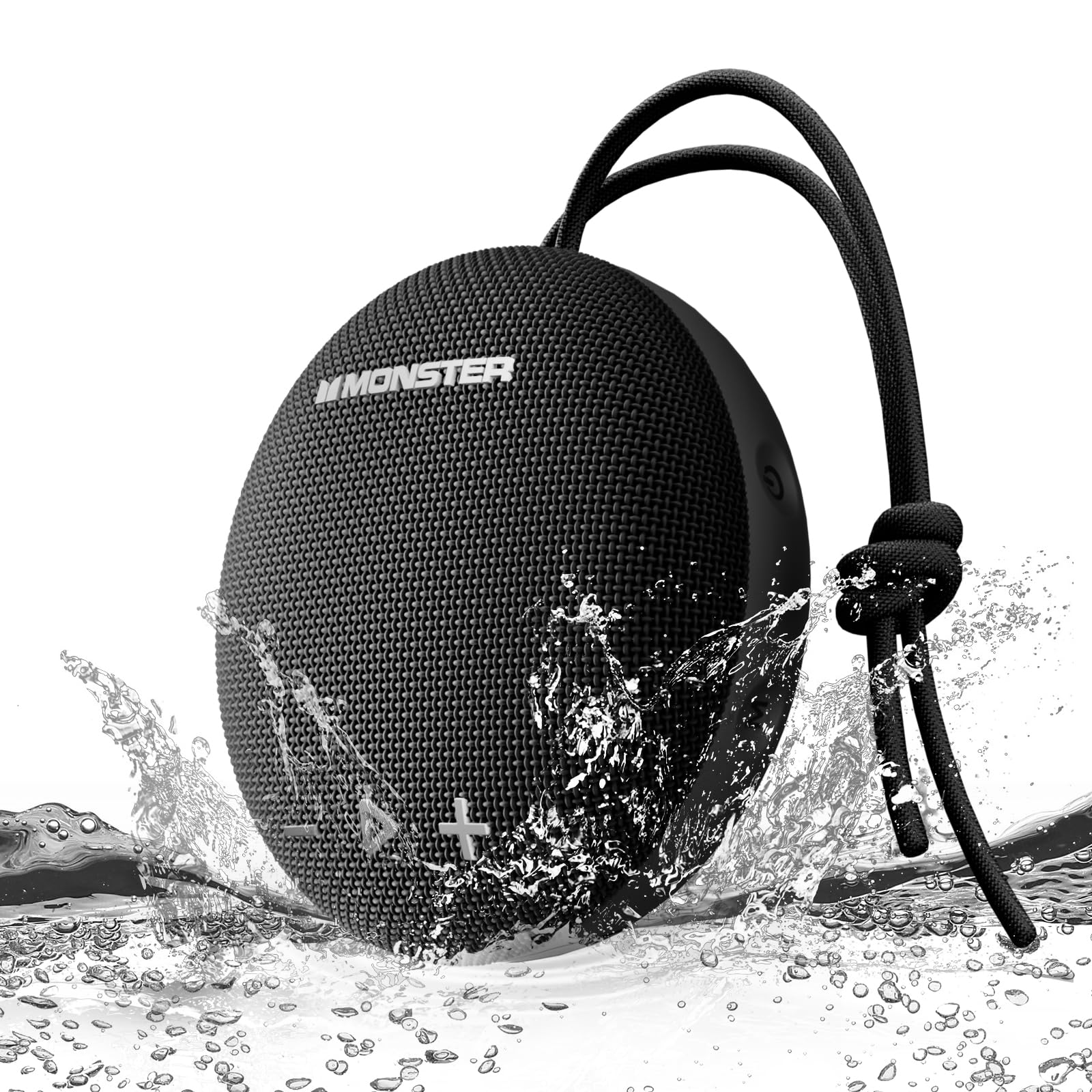 Monster Bluetooth Speaker, IPX8 Shower Speaker Waterproof, Bluetooth 5.4 with Loud HD Sound and Robust Bass, Extra Long Playtime Punchy, for Home, Beaches Portable Wireless Outdoor Speakers 🍁 All In One Marketplace Canada