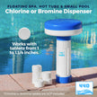 440 Mini Premium Floater Dispenser for Spa, Hot Tub and Small Pools for 1 Inch Chlorine or Bromine Tablets. (Tablets NOT Included) Adjustable Chemical Float from 0 to 13 Flow Control 🍁 All In One Marketplace Canada
