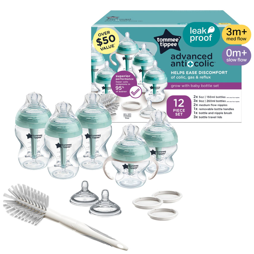 Tommee Tippee Advanced Anti-Colic Baby Bottle Set, Newborn 0m+ 🍁 All In One Marketplace Canada