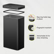 EKO Nova Sensor Trash Can, 21 Gallon/80 Liter Stainless Steel Rectangular Touchless Motion Sensor Trash Can, Matte Black 🍁 All In One Marketplace Canada