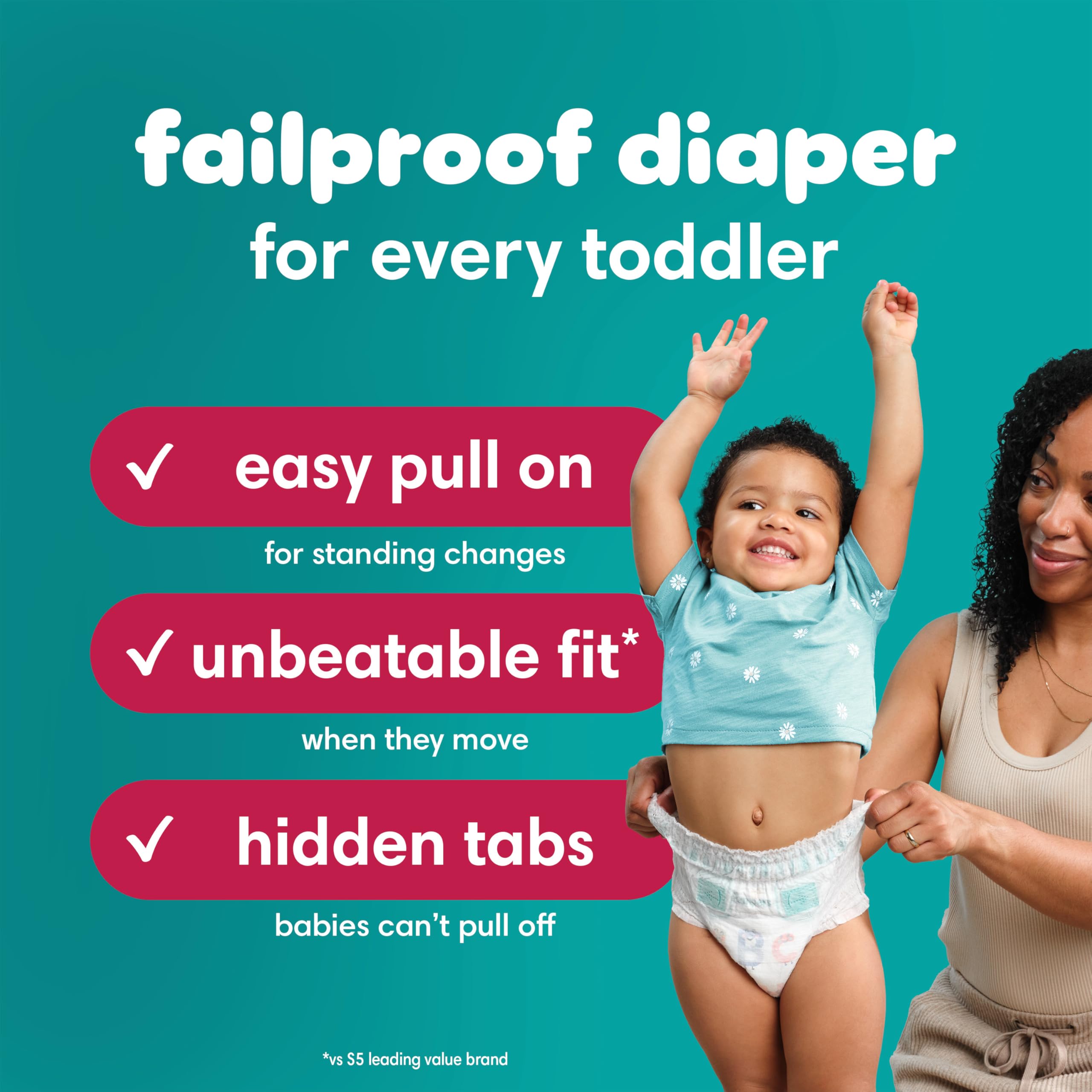 Pampers Diapers - Cruisers 360 degrees - Size 5, 56 Count, up to 100% Leakproof Fit, Designed for Active Babies, Pull On Diaper, EZ Off Tabs Designed for Easy Changes 🍁 All In One Marketplace Canada