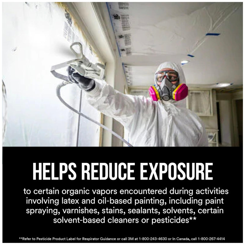 3M P100 Replacement Cartridges for Multi-purpose Respirator, Organic Vapour/Acid Gas, 2 Cartridges (1-Pair) 🍁 All In One Marketplace Canada