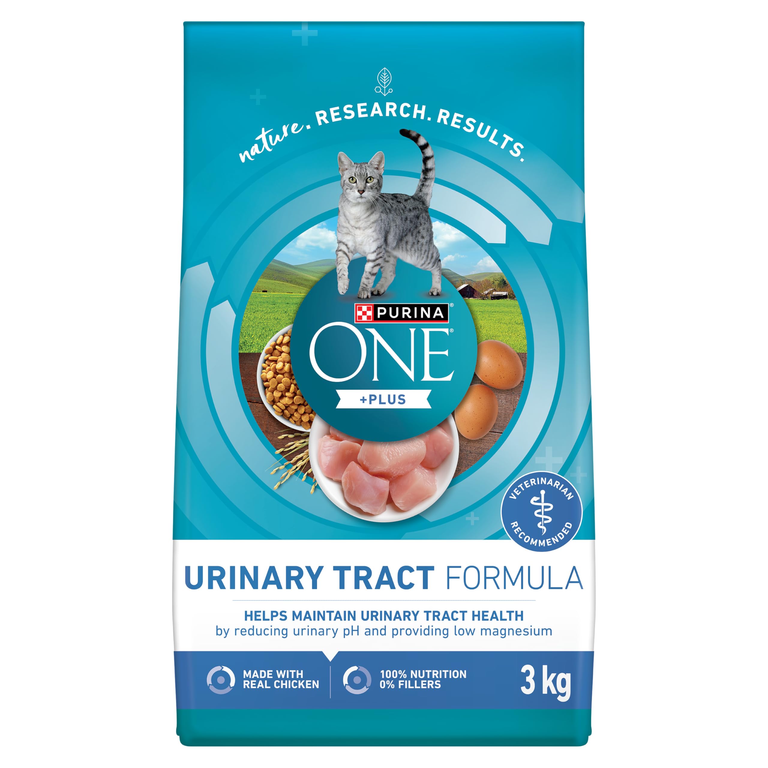 Purina ONE +Plus Dry Cat Food, Urinary Tract Formula Chicken - 3 kg Bag 🍁 All In One Marketplace Canada