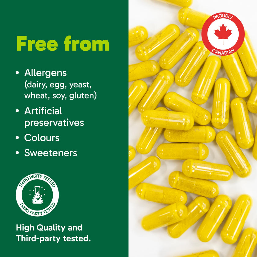 Organika Berberine - High Potency 1000mg per Day, Cholesterol and Glucose Metabolism Support, Helps Maintain Cardiovascular Health - 60vcaps 🍁 All In One Marketplace Canada