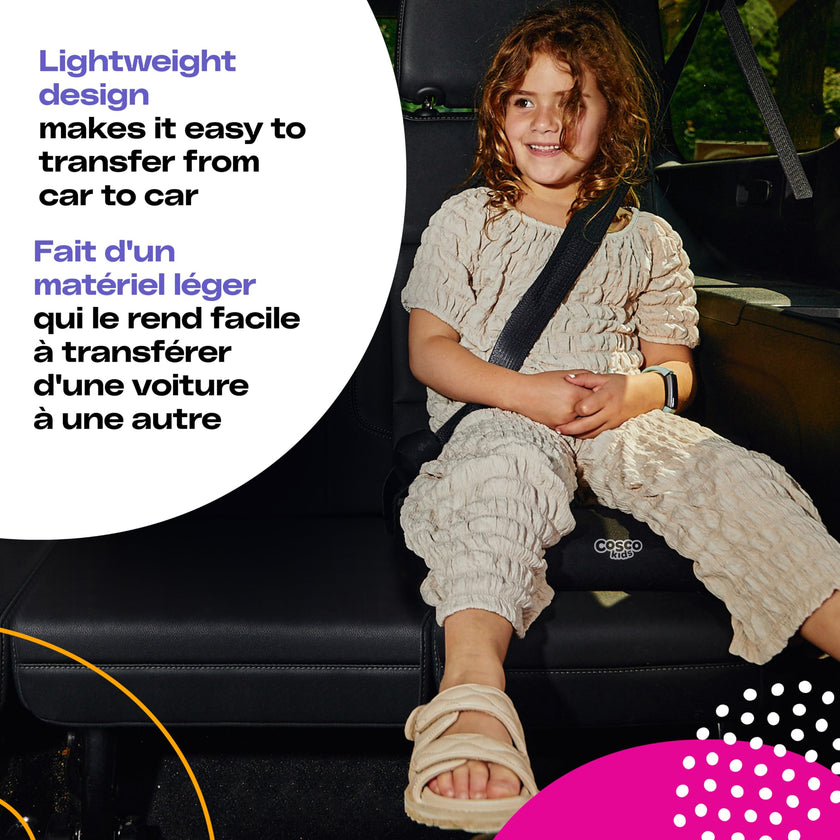 Cosco Kids Topside Lightweight Backless Belt-Positioning Booster Car Seat, Washable Cover, Diamond Daze 🍁 All In One Marketplace Canada