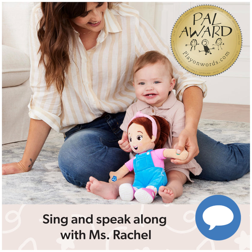 Ms. Rachel Official Speak & Sing Doll, 16” Tall Interactive Toy with 4 Songs & 16+ Phrases, Toddler Toys for Girls & Boys Ages 6 Months to 3+ Years 🍁 All In One Marketplace Canada