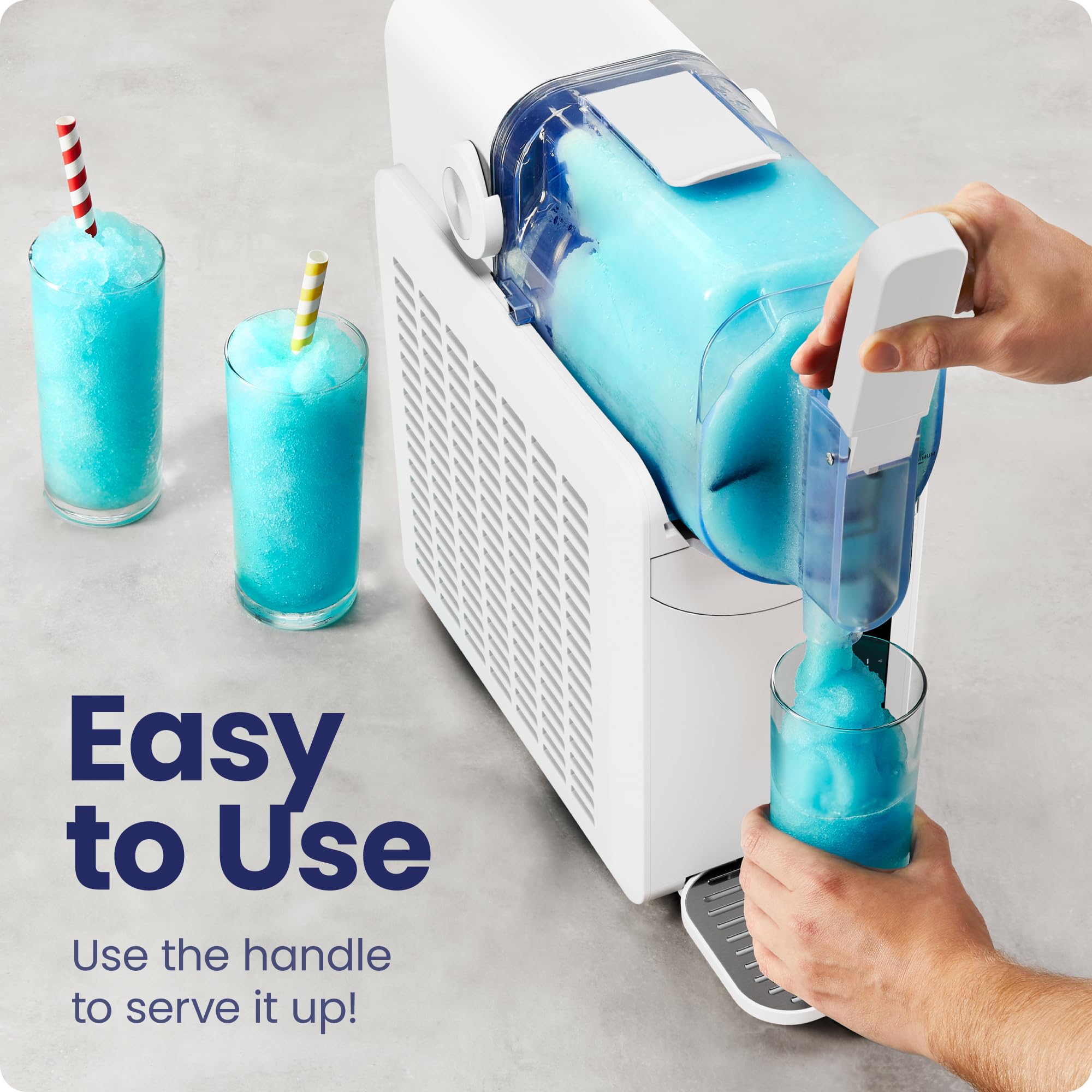 Iceman by Chefman Slush-Ease 68oz Slushie Machine, 48oz Liquid Capacity Frozen Drink Maker & Slushy Machine with 5 Presets and LED Display, Perfect for Frozen Margaritas, Frappes, Smoothies & Shakes 🍁 All In One Marketplace Canada
