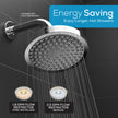 SparkPod Shower Head - High Pressure Rain - Premium Quality Luxury Design - 1-Min Install - Easy Clean Adjustable Replacement for Your Bathroom Shower Heads (Luxury Polished Chrome, 6 Inch Round) 🍁 All In One Marketplace Canada