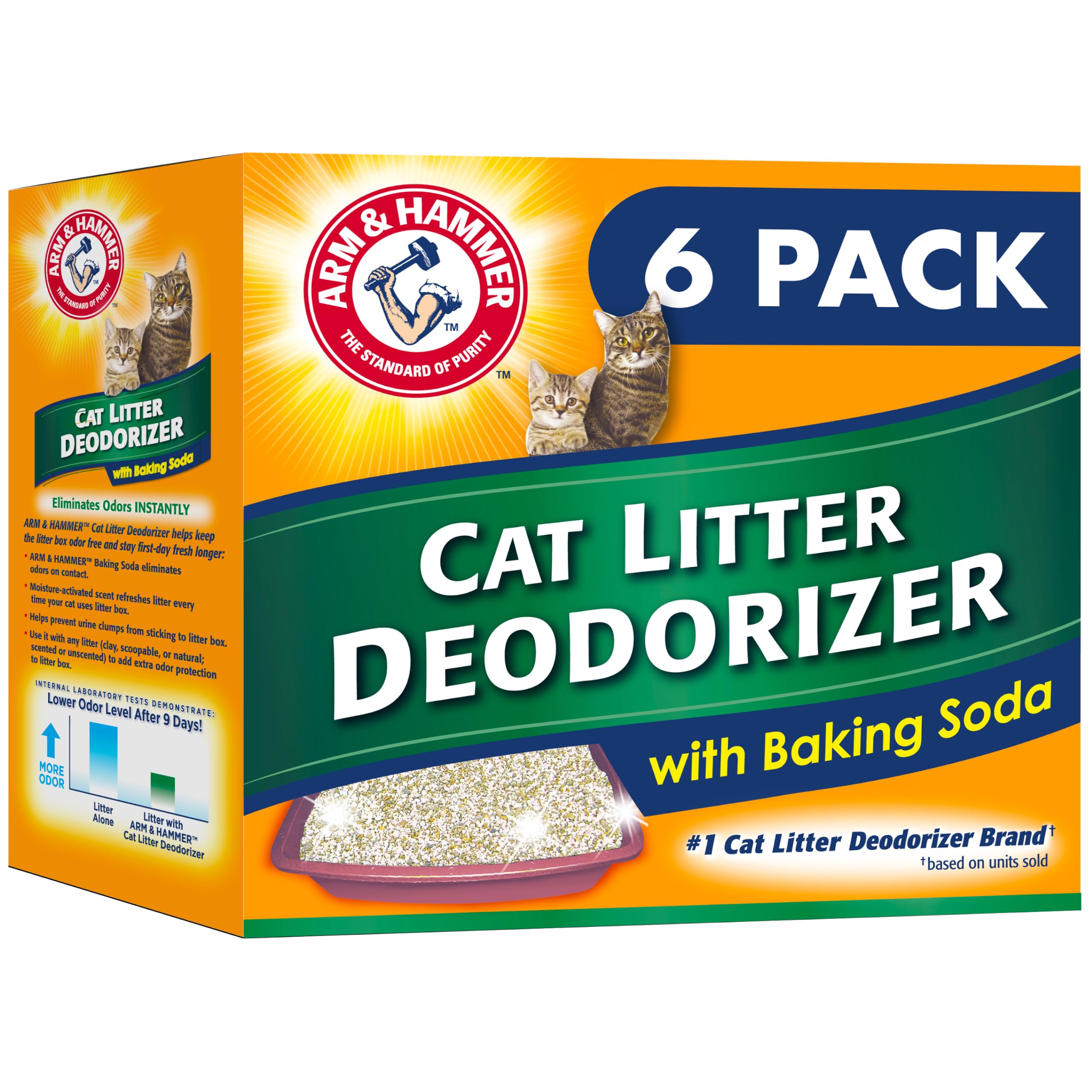 ARM & Hammer Cat Litter Deodorizer Double Duty, 20 oz, 6 Pack 🍁 All In One Marketplace Canada