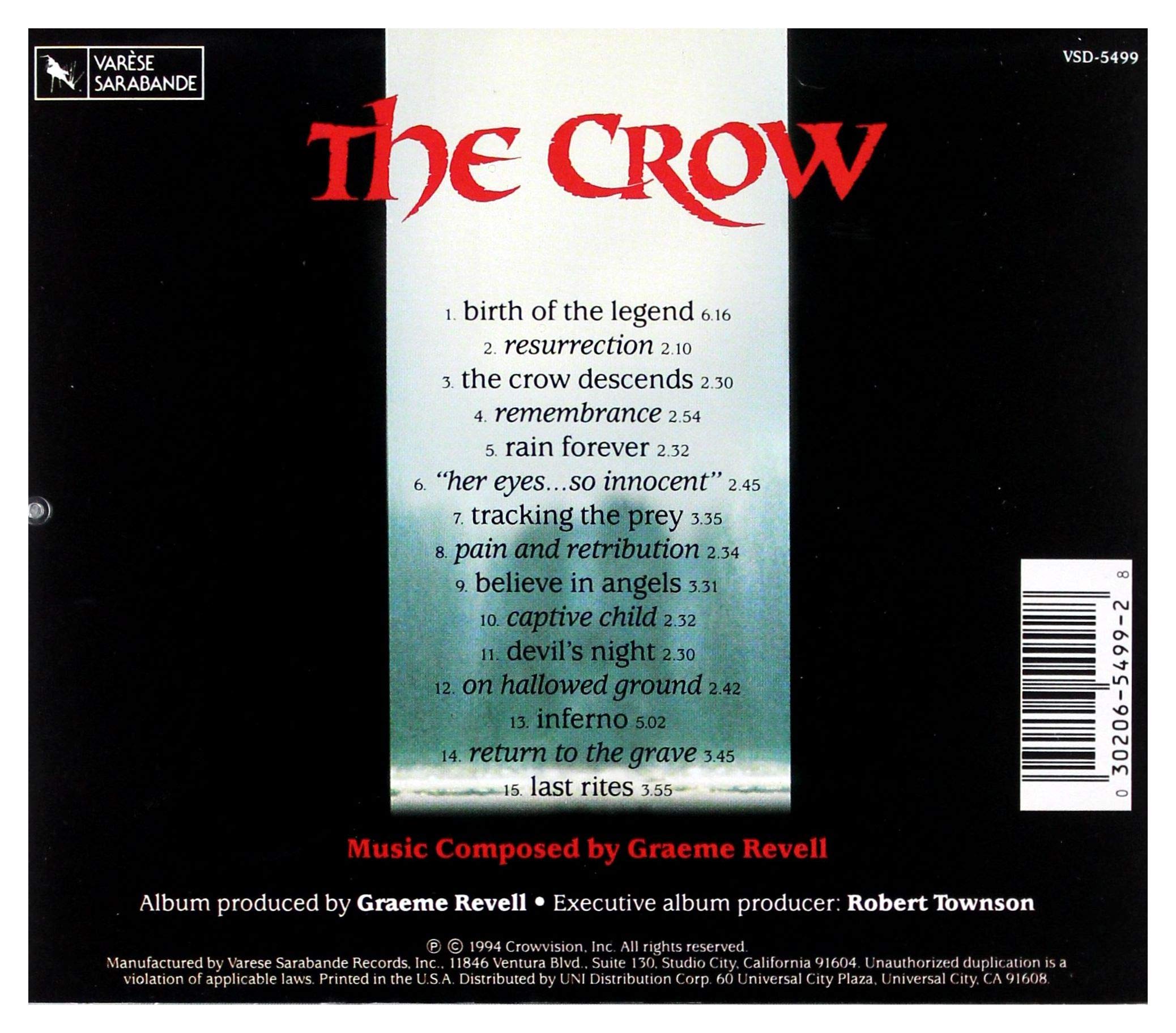 Soundtrack / The Crow - CD (Used)