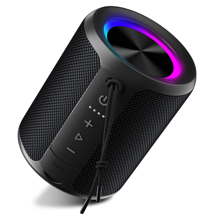 DUDGSIS Portable Bluetooth Speaker Wireless, IPX7 Waterproof Dustproof Mini Speakers, 20W Loud Bass Stereo, 15H Playtime, BT5.3 & TWS, RGB Light, for Outdoor/Shower/Home/Party, Stocking Stuffers 🍁 All In One Marketplace Canada