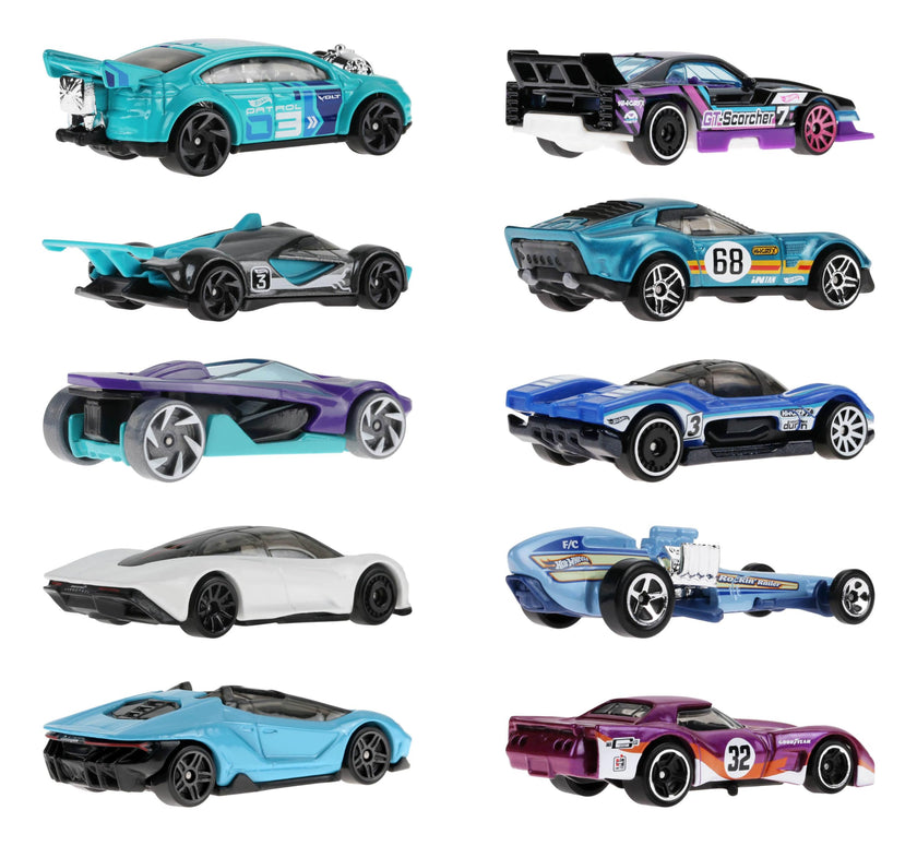 Hot Wheels 10-Pack of Toy Race Cars, Includes 1:64 Scale Corvette, Lamborghini, McLaren & Hot Wheels Originals 🍁 All In One Marketplace Canada