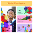 PicassoTiles 100 Piece Set 100pcs Magnet Building Tiles Clear Magnetic 3D Building Blocks Construction Playboards, Creativity beyond Imagination, Inspirational, Recreational, Educational Conventional 🍁 All In One Marketplace Canada