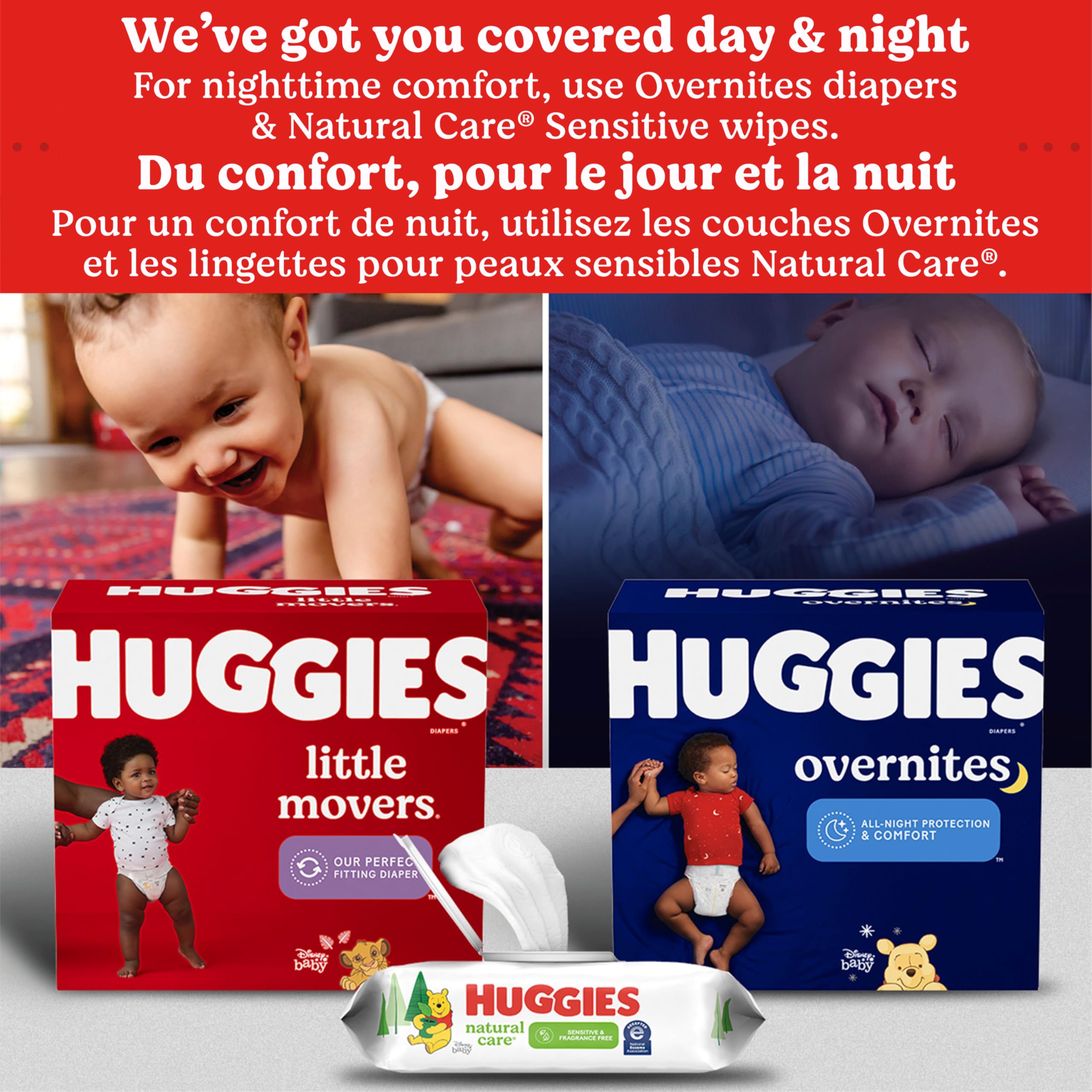 Huggies Overnites Size 3 Overnight Diapers (16-28 lbs), 66 Ct 🍁 All In One Marketplace Canada