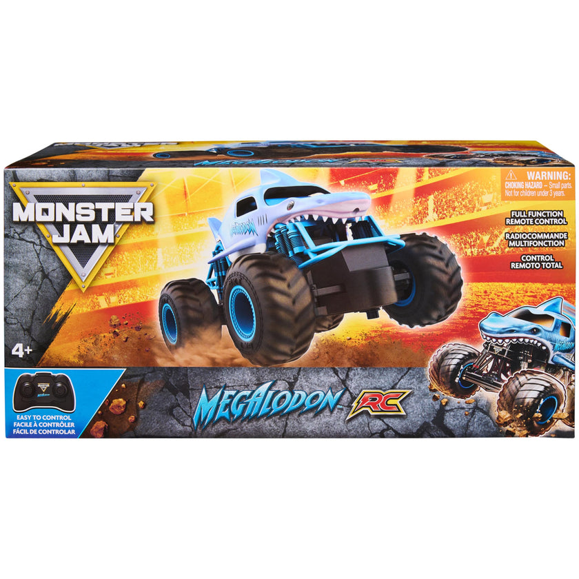 Monster Jam, Official Megalodon Remote Control Monster Truck, 1:24 Scale, 2.4 GHz, for Ages 4 and Up 🍁 All In One Marketplace Canada
