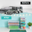 IRIS USA Storage Bins with Lids |Made in USA| 2 Qt - (6-Pack) - Clear 🍁 All In One Marketplace Canada