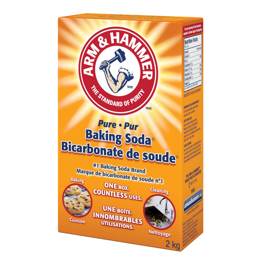 Arm & Hammer Pure Baking Soda – Multi-Purpose Cleaner, Natural Odour Eliminator & Baking Essential – Large Value Size – 2 kg (Pack of 1) 🍁 All In One Marketplace Canada
