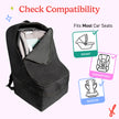 J.L. Childress Padded Backpack Car Seat Bag - Travel Bag for Airplane, Fits Most Baby & Infant Car Seats, Boosters, & Carriers, Airport Accessories for Gate Check or Baggage Check - Ultimate, Black 🍁 All In One Marketplace Canada