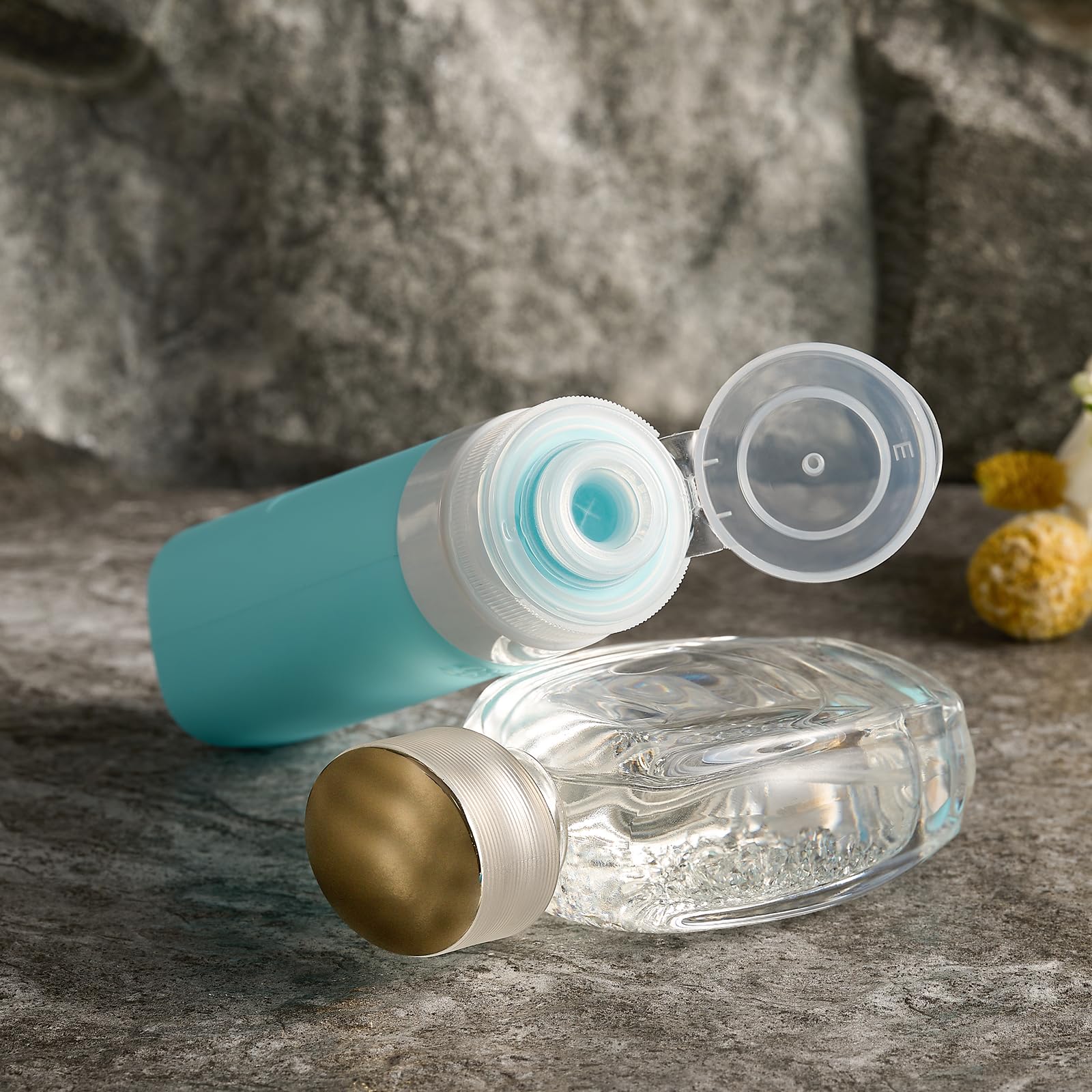 INSFIT 17 Pack Travel Bottles for Toiletries, TSA Approved 90ml 60ml Travel Size Toiletries, BPA Free Leak Proof Squeezable Silicone Tubes Travel Essentials for Shampoo Conditioner Lotion Soap 🍁 All In One Marketplace Canada