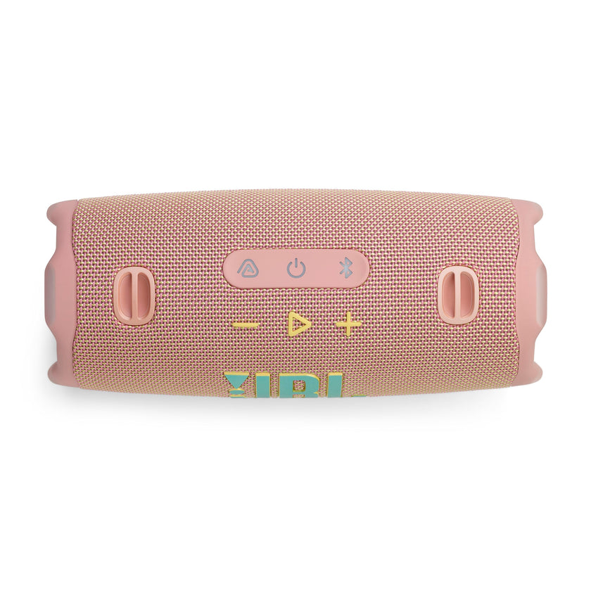JBL Charge 6 - Portable Waterproof & Drop-Proof Bluetooth Speaker, Bold Pro Sound with AI Sound Boost, 28Hrs of Playtime, Built-in powerbank & Comes with a Sturdy/Removable Carrying Strap (Pink) 🍁 All In One Marketplace Canada