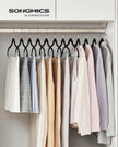 SONGMICS 30-Pack Pants Hangers, 42.5 cm Long Velvet Trousers Hangers with Adjustable Clips, Heavy-Duty, Non-Slip, Space-Saving for Pants, Skirts, Coats, Dresses, Tank Tops, Black UCRF12B30 🍁 All In One Marketplace Canada