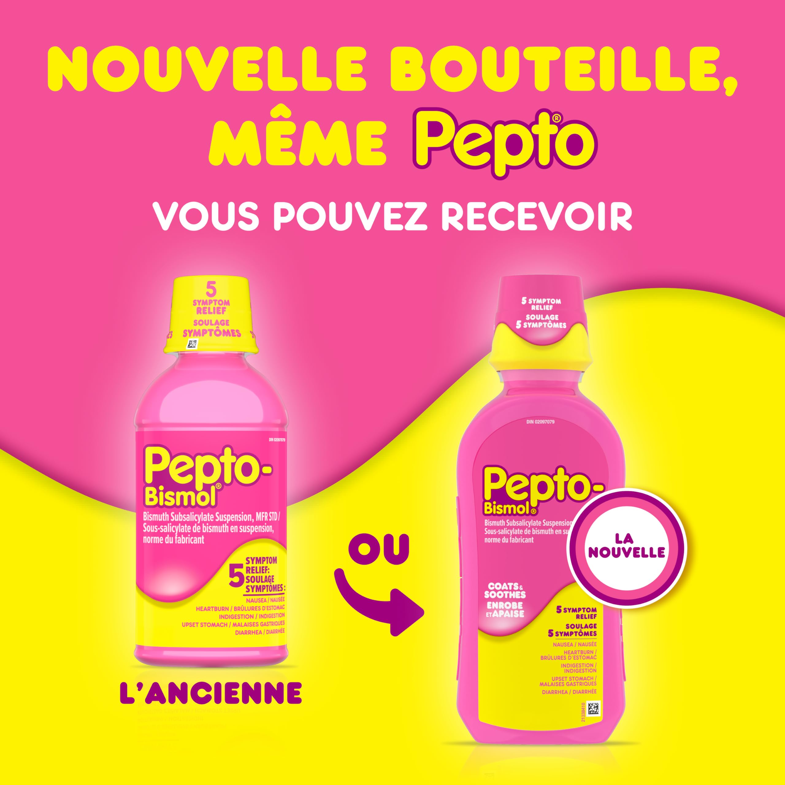 Pepto Bismol Liquid, Upset Stomach Relief, Diarrhea Relief, Heartburn, Nausea, Indigestion, Upset Stomach, Original Flavor, Pack of 2, 480mL each 🍁 All In One Marketplace Canada