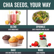 Viva Naturals Organic Chia Seeds, 2 lb – Plant-Based Omega-3s & 6s and Vegan Protein, Non-GMO, Black Chia Seeds Organic, Graine de Chia – Perfect for Smoothies, Salads, and Chia Seed Pudding 🍁 All In One Marketplace Canada