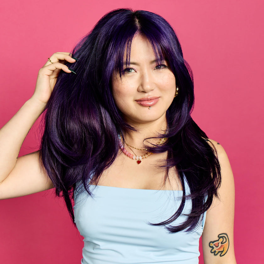 ARCTIC FOX CRUELTY FREE 100% VEGAN SEMI PERMANENT HAIR COLOUR DYE (236 ml, PURPLE AF) 🍁 All In One Marketplace Canada
