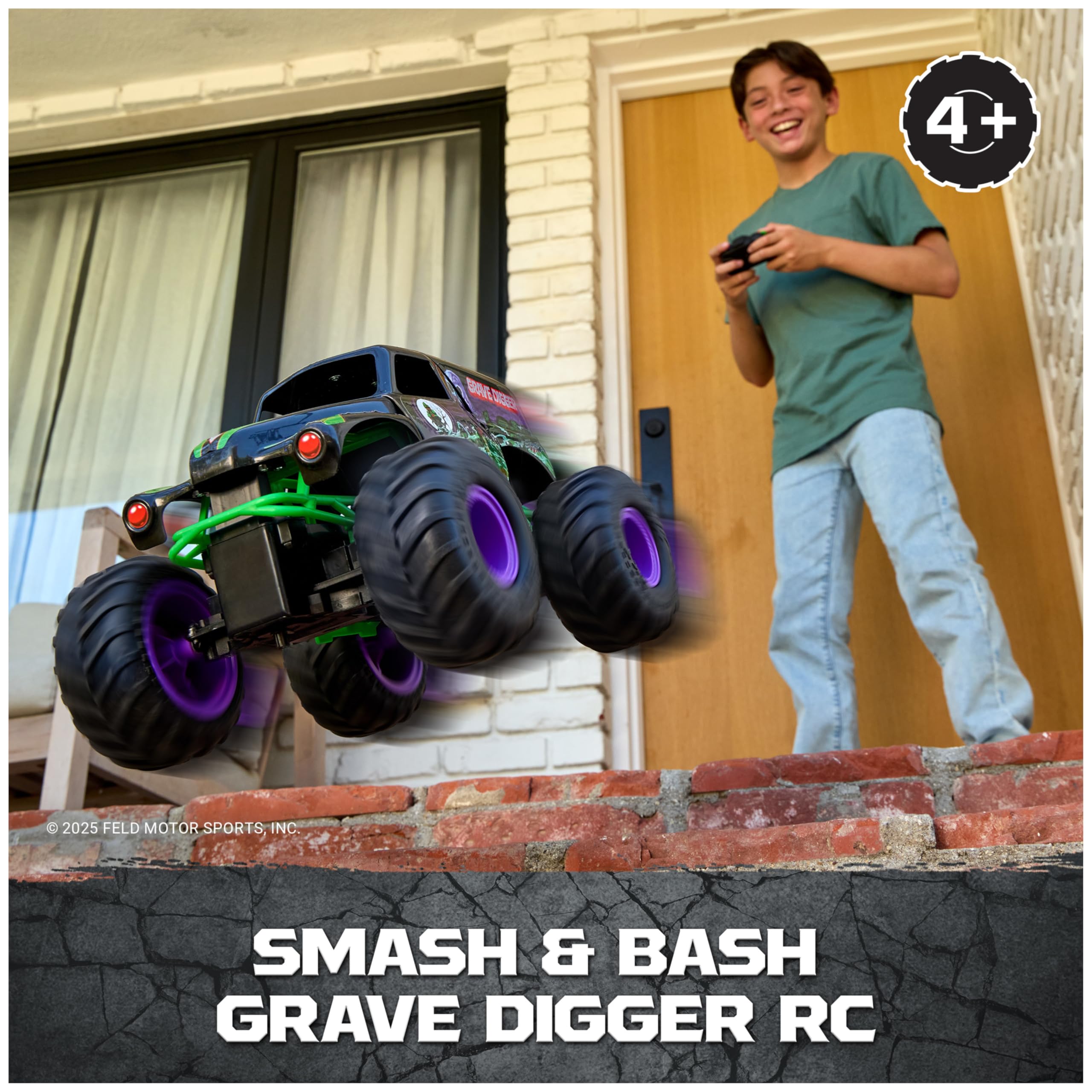 Monster Jam Smash & Bash Grave Digger RC Truck 1:15 Scale Vehicle 🍁 All In One Marketplace Canada
