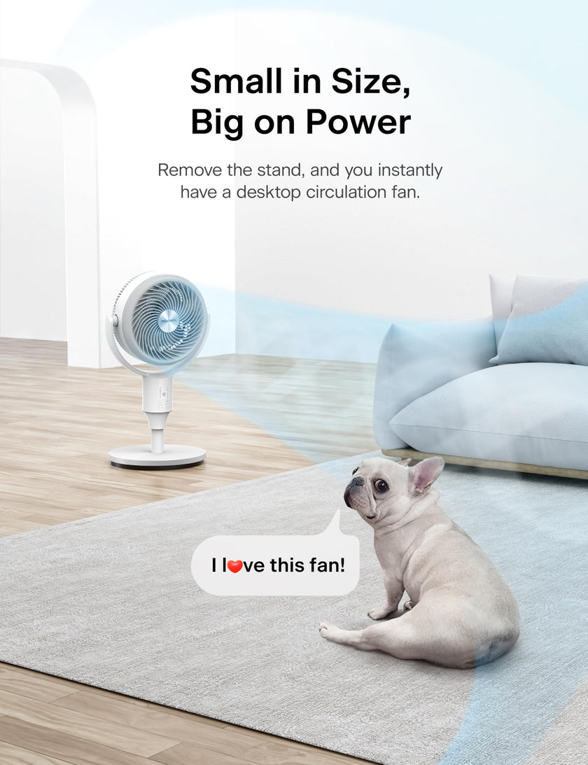 PELONIS Pedestal Fan, Air Circulator, Ultra OmniFlow (135°+90°Auto Oscillation), Quiet Floor Fan with 3 Speeds, Remote, 7H Timer, Memory Function, Adjustable Height, Standing Fan for Bedroom 🍁 All In One Marketplace Canada