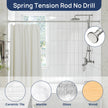 Shower Curtain Rod 30 to 76 Inches, 1 Inch Adjustable Spring Tension Stainless Steel Shower Rod No Drill for Bathroom, Closet, Window, Room Divider, Never Rust, Non Slip, Nickel 🍁 All In One Marketplace Canada