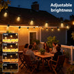 Joomer Solar String Lights Outdoor, 55FT S14, 16+2 Bulbs (2700K,Warm White) 🍁 All In One Marketplace Canada