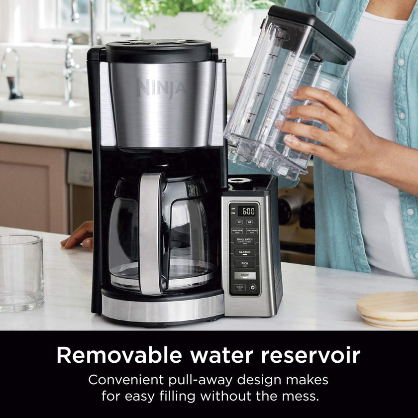 Ninja 12-Cup Programmable Coffee Maker with Glass Carafe – Classic & Rich Brew Styles, Delay Brew & Removable 60oz Water Reservoir, Black/Stainless Steel, CE250C (Canadian Version) 🍁 All In One Marketplace Canada