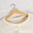 TOPIA HANGER Wooden Hangers (30 Pack), Natural Wooden Coat Hangers with Non Slip Pants Bar, 360°Swivel Hook and Shoulder Notches for Suit, Jacket, Pants, Smooth Finish Clothes Hangers - CT34N30 🍁 All In One Marketplace Canada