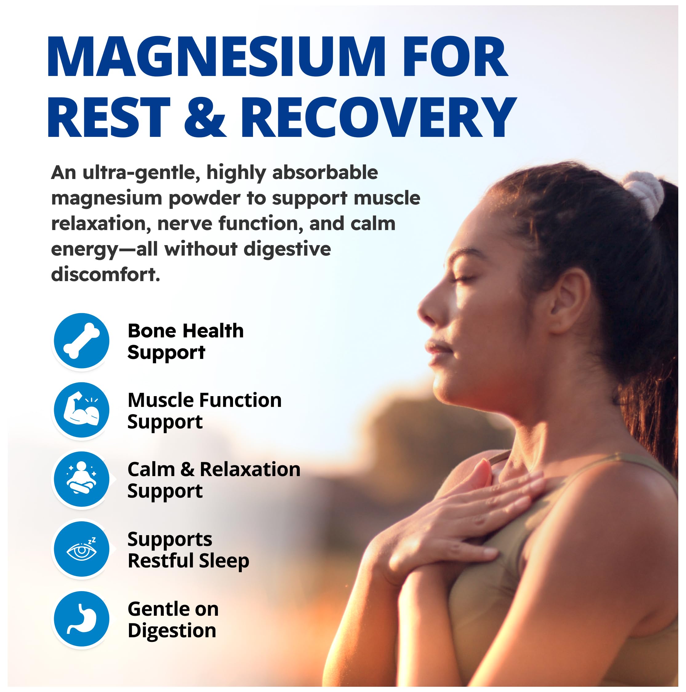 CanPrev Magnesium Bisglycinate Ultra Gentle 240g Powder 48-Servings - 400mg of Pure Elemental Magnesium Per Scoop - Chelated Complex - Muscle Health, Calm, Relaxation, Bone Health and Cramp Relief 🍁 All In One Marketplace Canada