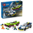 LEGO City Police Car and Muscle Car Chase, Emergency Vehicle Toy for Boys and Girls, Fun Gift for Kids Ages 6+ who Love Pretend Play Toys, Police Car Toy with Officer and Crook Minifigures, 60415 🍁 All In One Marketplace Canada