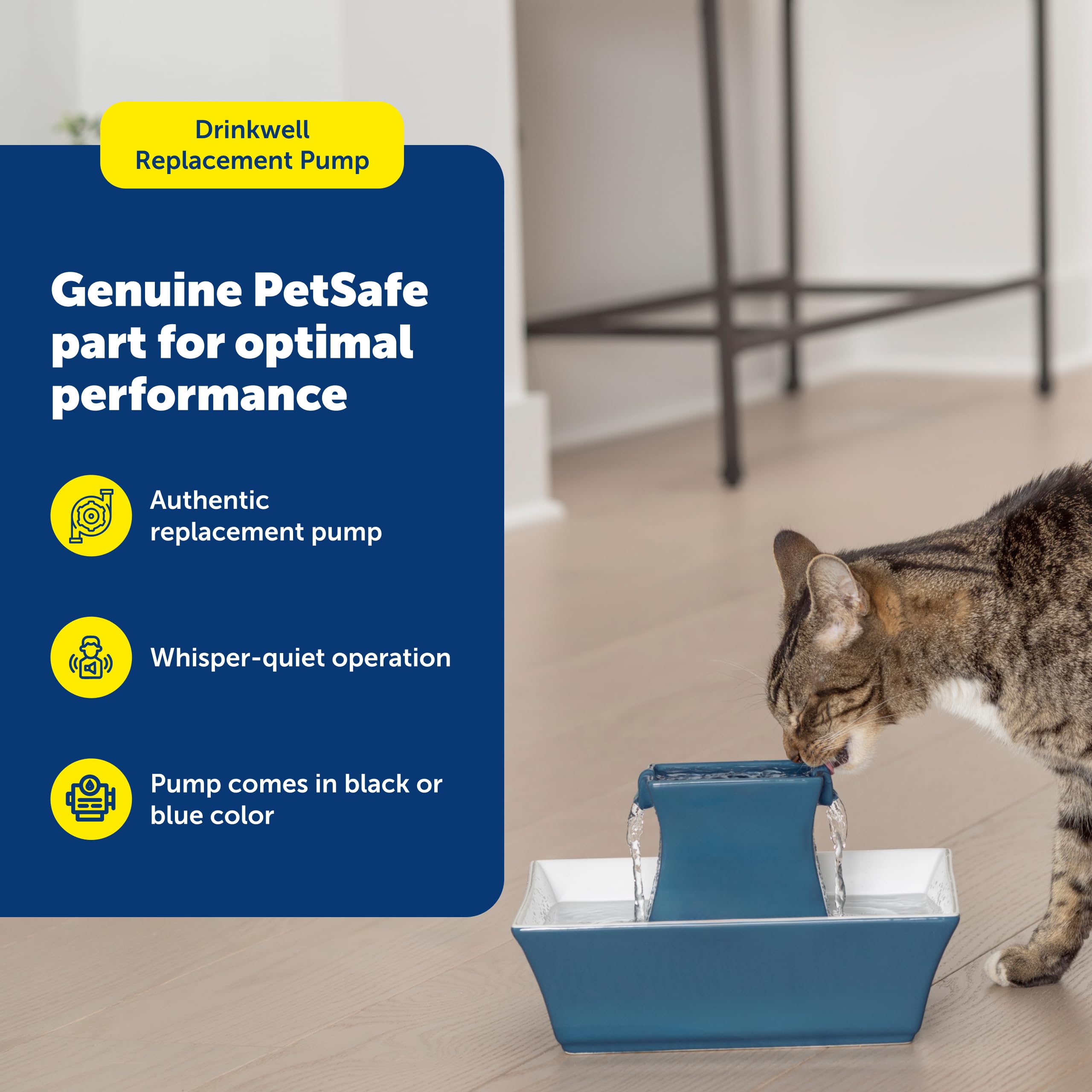 PetSafe Replacement Pump for Pet Drinking Fountains, Compatible with PetSafe Drinkwell Ceramic, Stainless Steel and 360 Dog and Cat Water Dispensers - PAC00-13206 🍁 All In One Marketplace Canada